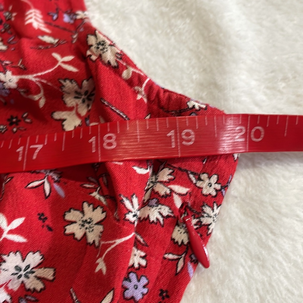 Sanctuary Red & White Floral Sleeveless Maxi Dress- 100% Rayon - Picture 7 of 9